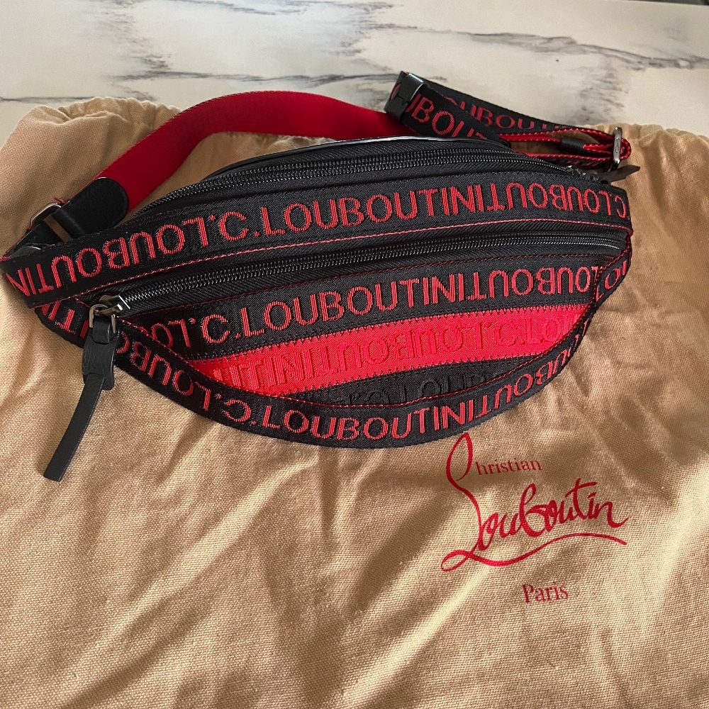 Christian louboutin men belt bag